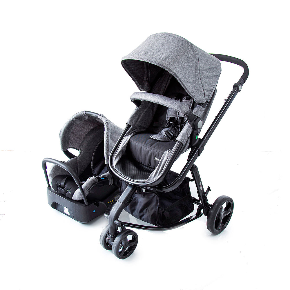 Grey Denim Black